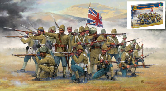 Italeri - BRITISH INFANTRY/SEPOYS (COLON.WARS) KIT 1:72 - Cod. IT6187