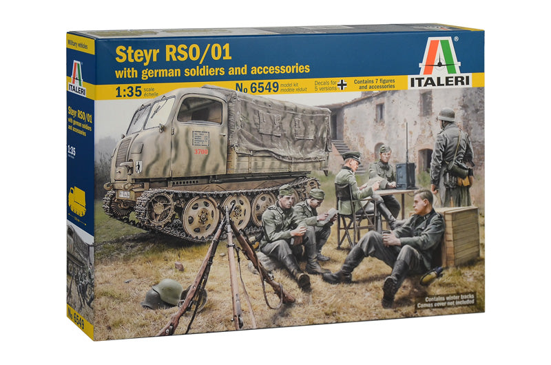 Italeri - STEYR RSO/01 WITH GERMAN SOLDIERS AND ACCESSORIES KIT 1:35 - Cod. IT6549