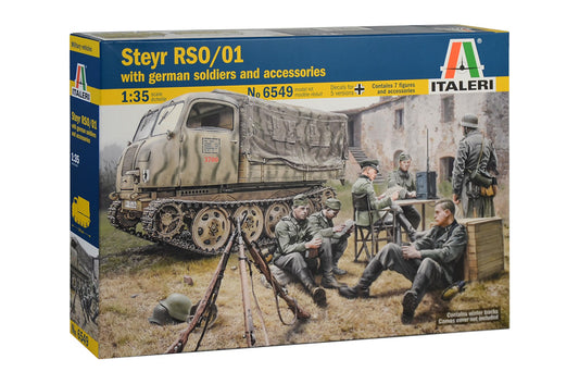 Italeri - STEYR RSO/01 WITH GERMAN SOLDIERS AND ACCESSORIES KIT 1:35 - Cod. IT6549