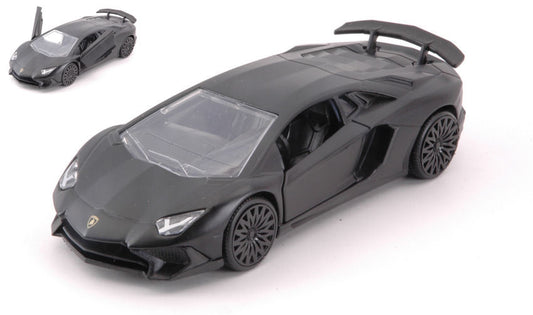 Jada Toys - LAMBORGHINI AVENTADOR SV MATT BLACK cm 12,5 - Cod. JADA30109BK