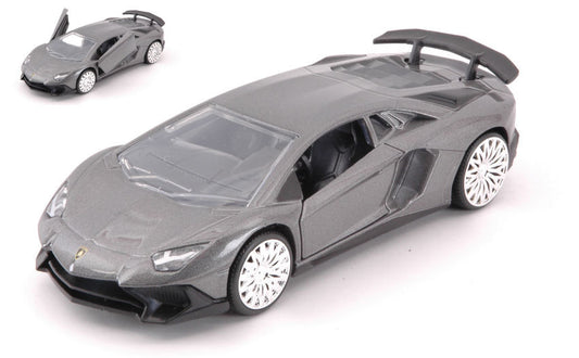 Jada Toys - LAMBORGHINI AVENTADOR SV METALLIC GREY cm 12,5 - Cod. JADA30109GY