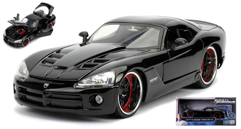 Jada Toys - LETTY'S DODGE VIPER SRT-10 FAST & FURIOUS BLACK 1:24 - Cod. JADA30731
