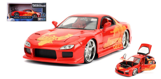 Jada Toys - ORANGE JLS MAZDA RX-7 FAST & FURIOUS 1:24 - Cod. JADA30747