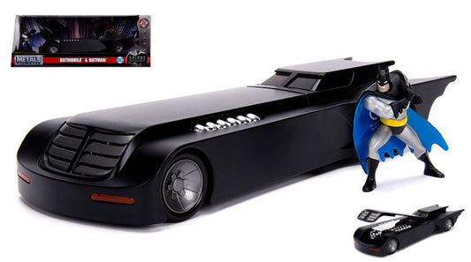 Jada Toys - BATMOBILE W/BATMAN FIGURE ANIMATED TV SERIES 1:24 - Cod. JADA30916