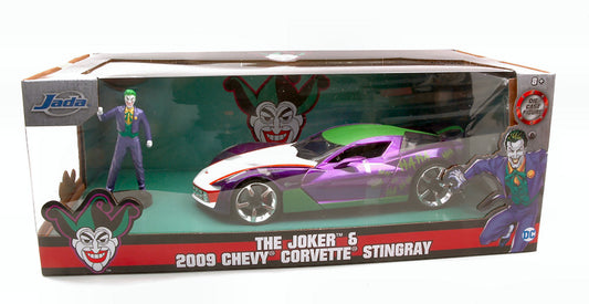 Jada Toys - CHEVY CORVETTE STINGRAY 2009 W/JOKER FIGURE 1:24 - Cod. JADA31199