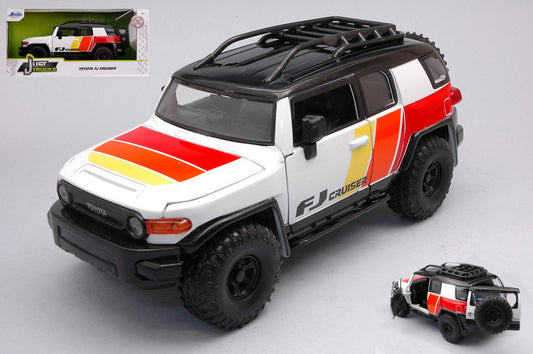 Jada Toys - TOYOTA FJ CRUISER 2007 WHITE/RED/YELLOW 1:24 - Cod. JADA31596