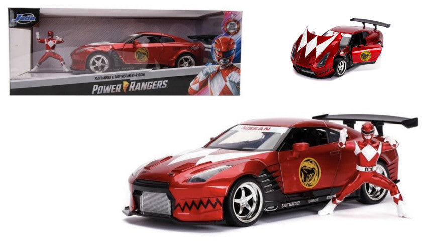 Jada Toys - NISSAN SKYLINE GTR R-35 2009 "POWER RANGER" W/FIGURE 1:24 - Cod. JADA31908