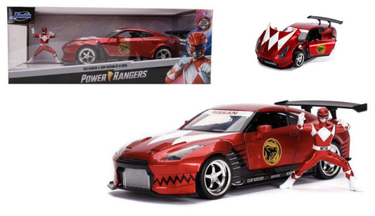 Jada Toys - NISSAN SKYLINE GTR R-35 2009 "POWER RANGER" W/FIGURE 1:24 - Cod. JADA31908