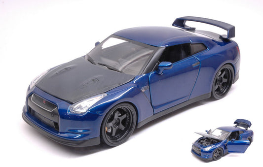 Jada Toys - BRIAN'S NISSAN GT-R 2009 FAST & FURIOUS 7 BLUE 1:24 - Cod. JADA97036
