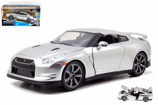 Jada Toys - BRIAN'S NISSAN GT-R 35 2009 FAST & FURIOUS 7 SILVER 1:24 - Cod. JADA97212
