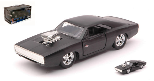 Jada Toys - DOM'S DODGE CHARGER R/T FAST & FURIOUS MATT BLACK 1:32 - Cod. JADA97214