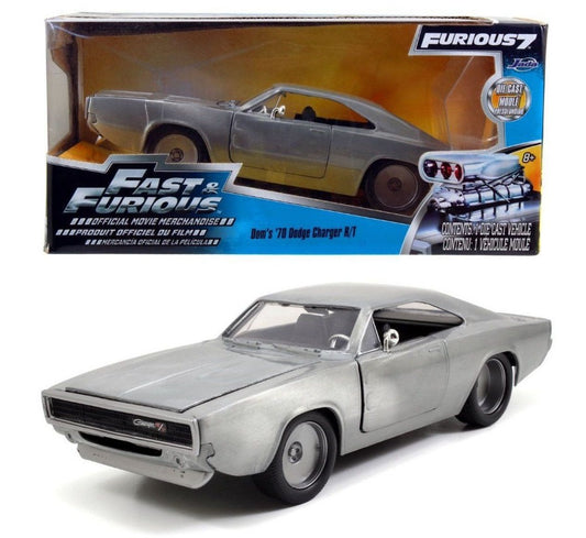 Jada Toys - DODGE CHARGER R/T 1968 "FAST & FURIOUS 7" SATIN METAL 1:24 - Cod. JADA97336