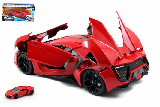 Jada Toys - LYKAN HYPERSPORT FAST & FURIOUS 7 RED 1:24 - Cod. JADA97377