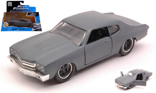 Jada Toys - DOM S CHEVY CHEVELLE SS 1970 GREY FAST & FURIOUS 1:32 - Cod. JADA97379