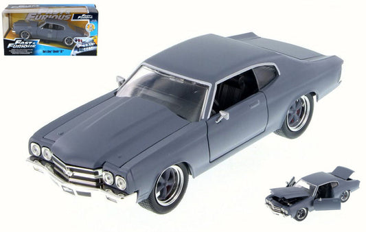 Jada Toys - DOM CHEVY CHEVELLE SS FAST & FURIOUS GREY 1:24 - Cod. JADA97835