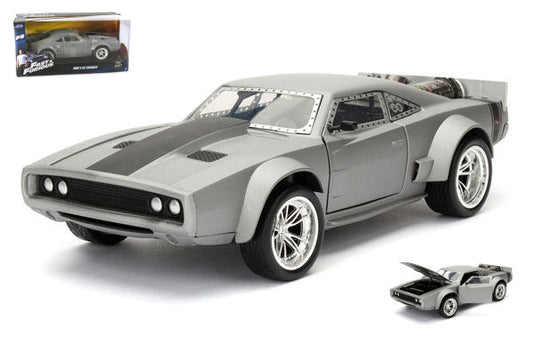 Jada Toys - DOM'S ICE DODGE CHARGER R/T FAST & FURIOUS GREY 1:24 - Cod. JADA98291