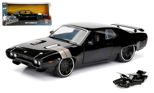 Jada Toys - DOM'S PLYMOUTH GTX "FAST & FURIOUS 8" BLACK 1:24 - Cod. JADA98292