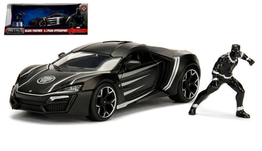 Jada Toys - BLACK PANTHER W/LYKAN HYPERSPORT 1:24 - Cod. JADA99723