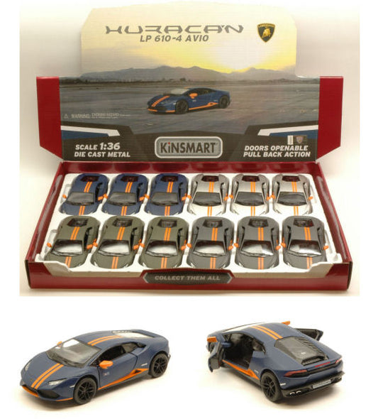 Kinsmart - LAMBORGHINI HURACAN LP610-4 AVIO 1:36 - Cod. KT5401D