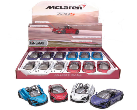 Kinsmart - MC LAREN 720S 2017 cm 12 COL.ASS.1:36 - Cod. KT5403D