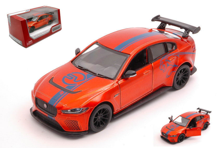 Kinsmart - JAGUAR XE SV PROJECT 2018 ORANGE MET.cm 12 BOX - Cod. KT5416WFO