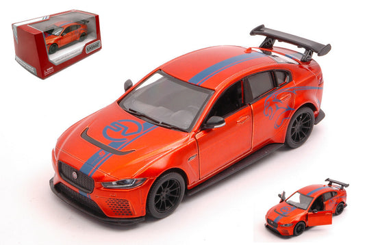 Kinsmart - JAGUAR XE SV PROJECT 2018 ORANGE MET.cm 12 BOX - Cod. KT5416WFO