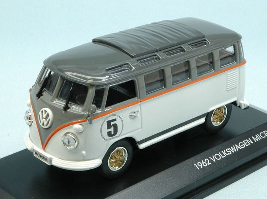 Lucky Die Cast - VW MICROBUS 1962 N.5 WHITE W/GREY ROOF 1:43 - Cod. LDC43209WH