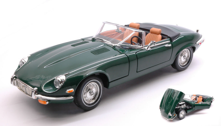 Lucky Die Cast - JAGUAR E-TYPE SPYDER 1971 GREEN 1:18 - Cod. LDC92608GN