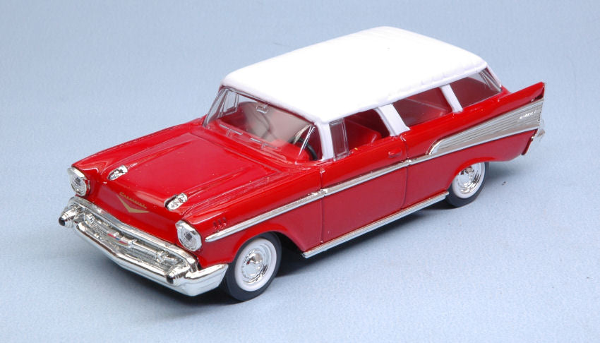 Lucky Die Cast - CHEVROLET NOMAD 1957 RED W/WHITE ROOF 1:43 - Cod. LDC94203R