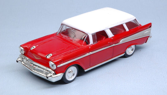 Lucky Die Cast - CHEVROLET NOMAD 1957 RED W/WHITE ROOF 1:43 - Cod. LDC94203R