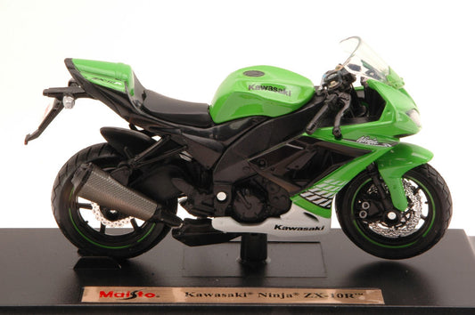 Maisto - KAWASAKI NINJA ZX-10R GREEN 1:18 - Cod. MI10004GR