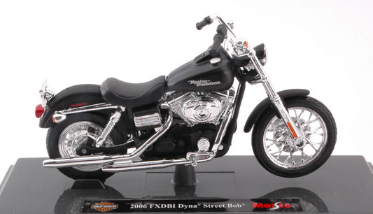 Maisto - HARLEY DAVIDSON 2006 FXDBI DYNA STREET BOB MATT BLACK 1:18 - Cod. MI15966