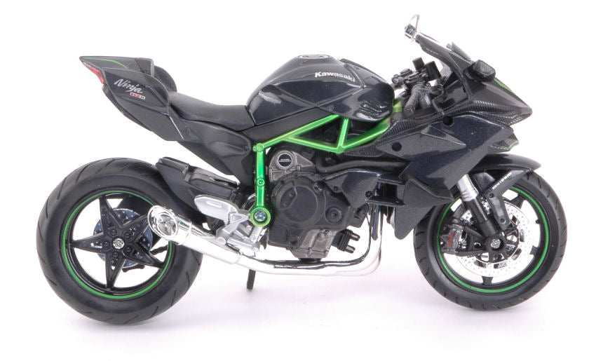 Maisto - KAWASAKI NINJA H2 R BLACK/GREEN 1:12 - Cod. MI16880