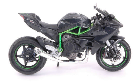 Maisto - KAWASAKI NINJA H2 R BLACK/GREEN 1:12 - Cod. MI16880