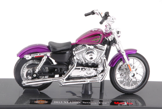 Maisto - HARLEY DAVIDSON XL 1200V SEVENTY-TWO 2013 PURPLE 1:18 - Cod. MI18864