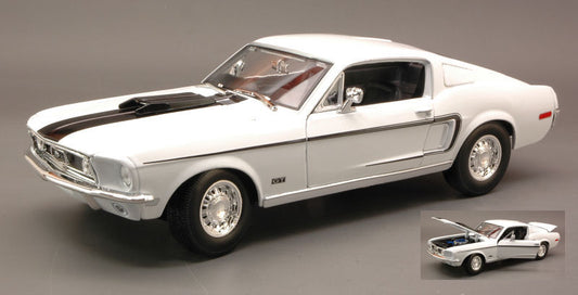 Maisto - FORD MUSTANG GT COBRA JET 1968 WHITE 1:18 - Cod. MI31167W