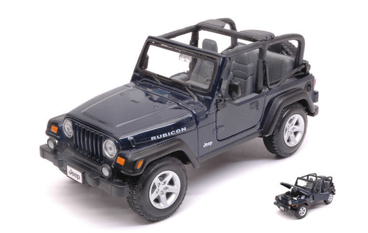 Maisto - JEEP WRANGLER RUBICON 1997 DARK BLUE 1:27 - Cod. MI31245DB