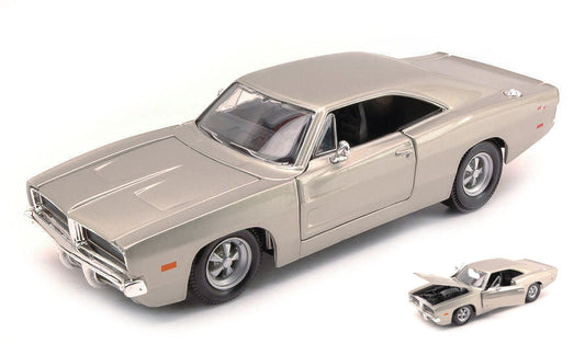 Maisto - DODGE CHARGER R/T 1969 SILVER 1:25 - Cod. MI31256S