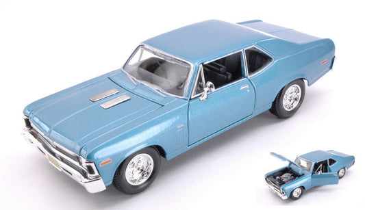 Maisto - CHEVROLET NOVA SS 1970 METALLIC LIGHT BLUE 1:24 - Cod. MI31262B