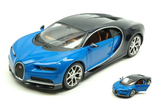 Maisto - BUGATTI CHIRON 2016 BLUE/BLACK 1:24 - Cod. MI31514BL