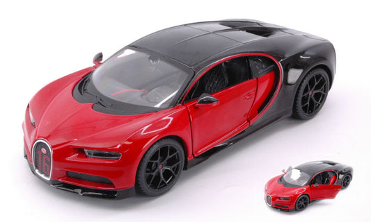 Maisto - BUGATTI CHIRON SPORT N.16 RED/BLACK 1:24 - Cod. MI31524