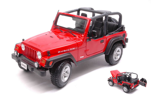 Maisto - JEEP WRANGLER RUBICON RED 1:18 - Cod. MI31663R