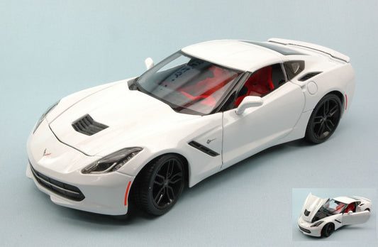 Maisto - CORVETTE STINGRAY Z51 2014 WHITE 1:18 - Cod. MI31677W
