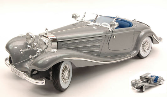 Maisto - MERCEDES 500 K TYPE 1936 SILVER 1:18 - Cod. MI36862S