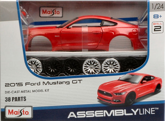 Maisto - FORD MUSTANG GT 2015 RED KIT 1:24 - Cod. MI39126
