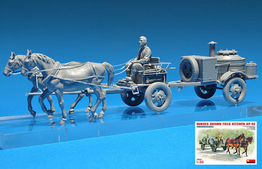 Miniart - HORSES DRAW FIELD KITCHEN KP-42 KIT 1:35 - Cod. MIN35057