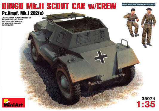Miniart - DINGO MK II (SCOUT CAR W/CREW KIT 1:35 - Cod. MIN35074