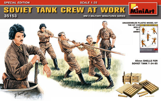 Miniart - SOVIET TANK CREW AT WORK KIT 1:35 - Cod. MIN35153