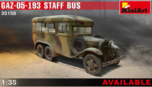 Miniart - GAZ 05 193 STAFF BUS KIT 1:35 - Cod. MIN35156
