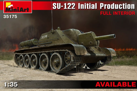 Miniart - SU-122 INITIAL PROD.W/FULL INTERIOR KIT 1:35 - Cod. MIN35175
